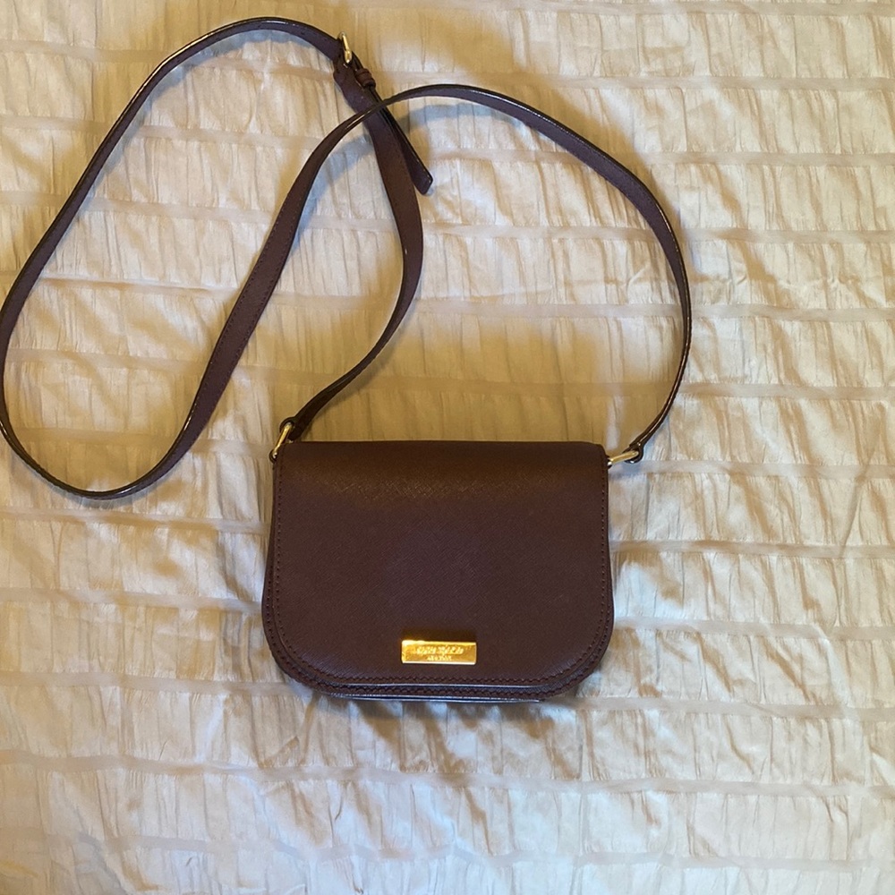 Kate Spade, dark purple crossbody bag